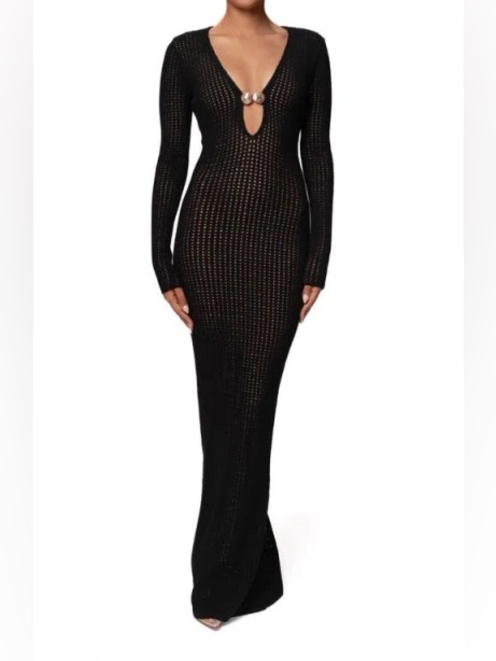 NEW JLUXLABEL Sol Long Sleeve Sweater Dress In Black Size XS